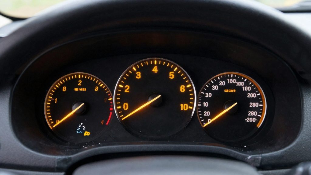 What do amber warning lights mean?