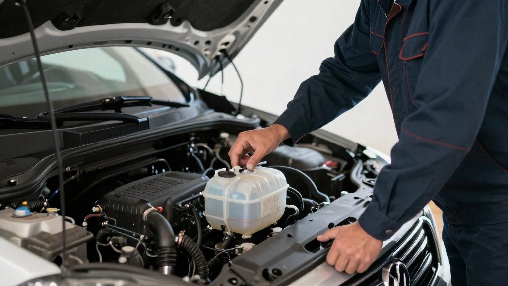 What does the low coolant warning light mean?