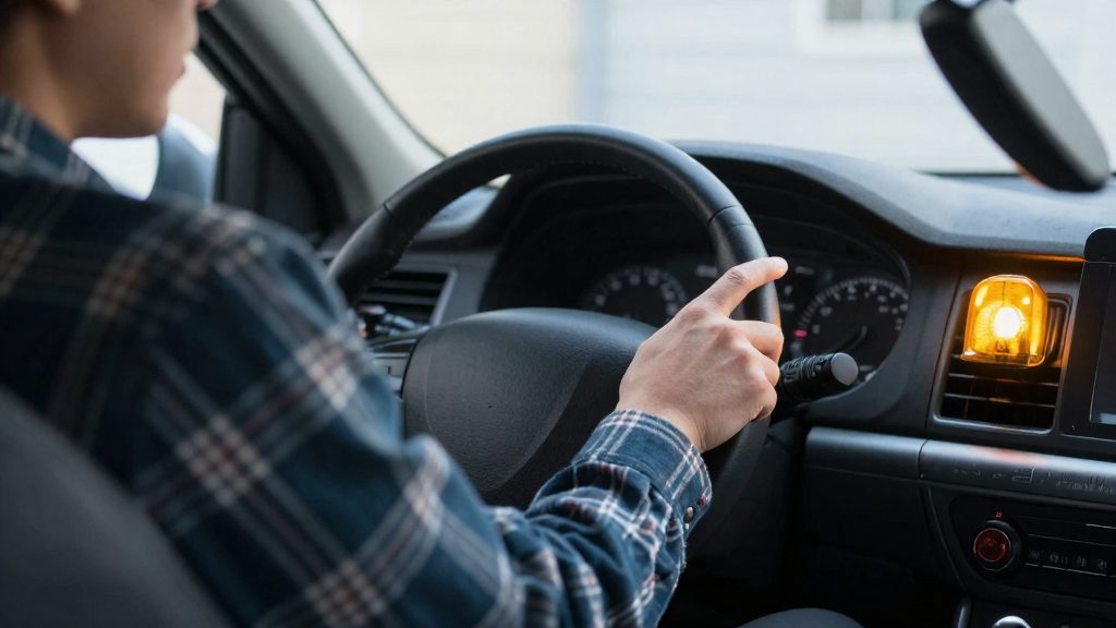 What should you do right away when the light is flashing?