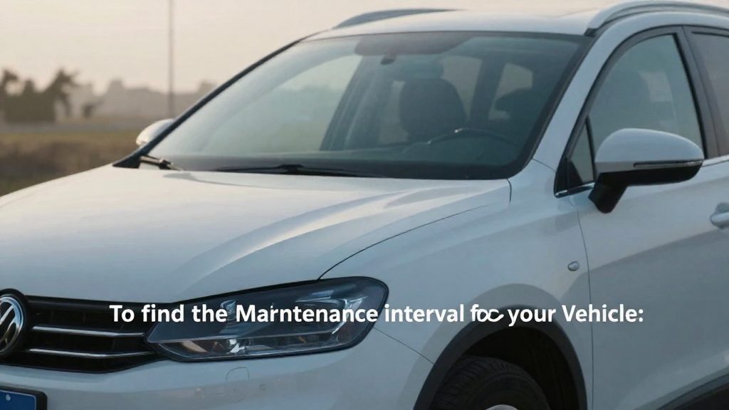 How do you find the interval for your own vehicle?