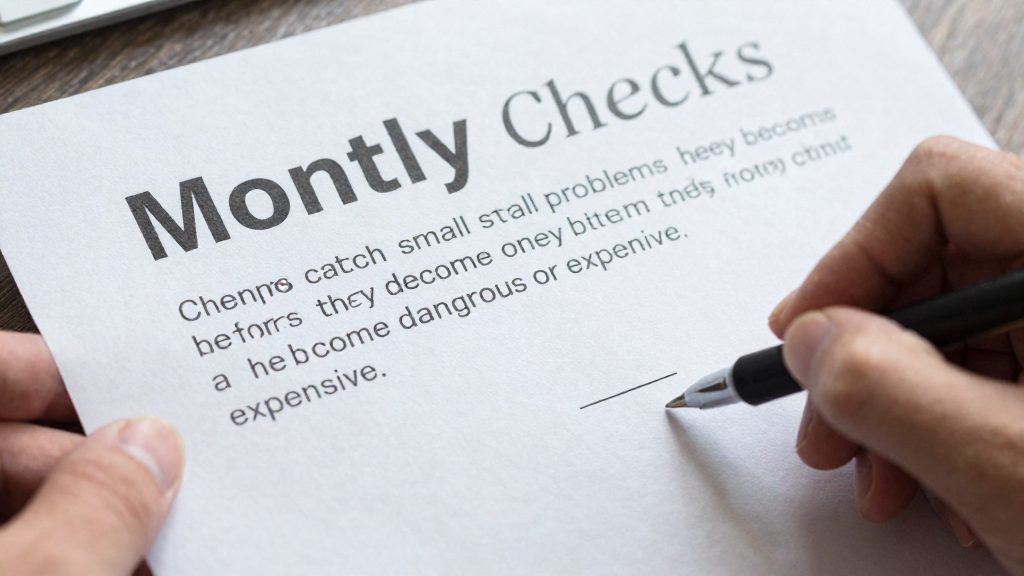 Why do monthly checks matter?
