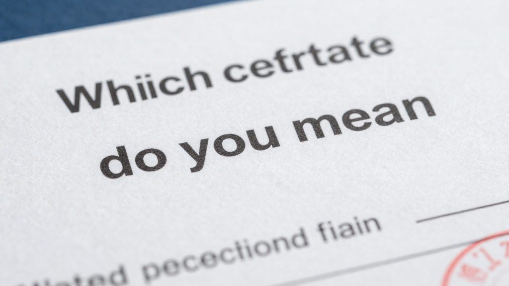 How long is the certificate valid?