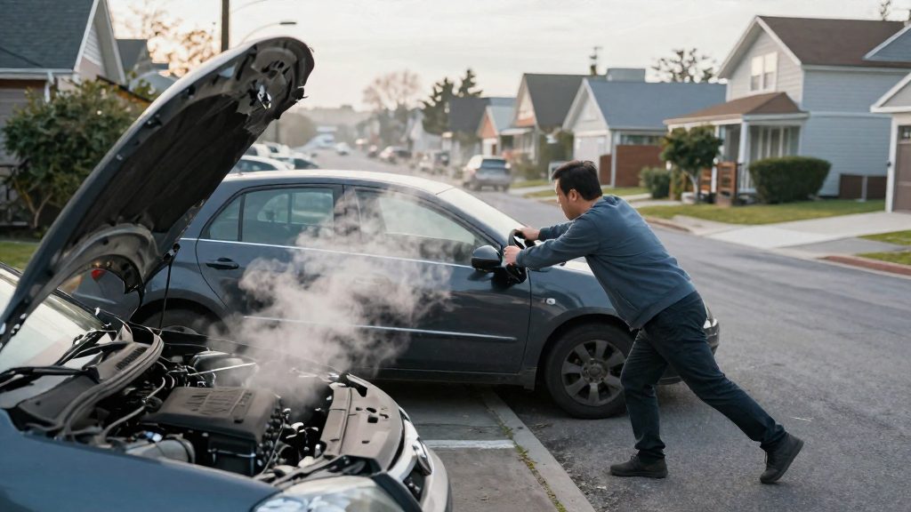 Spia temperatura motore rossa: cosa fare subito
