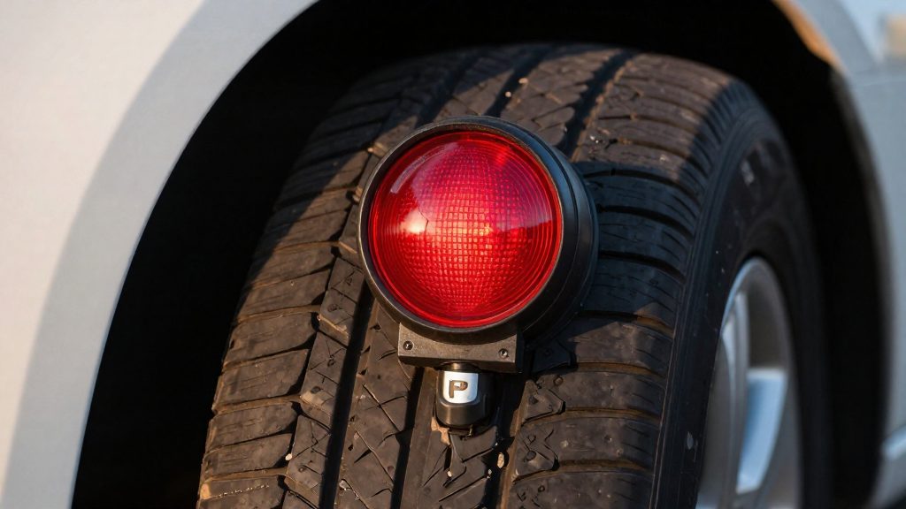 What does a flashing tire pressure light mean?