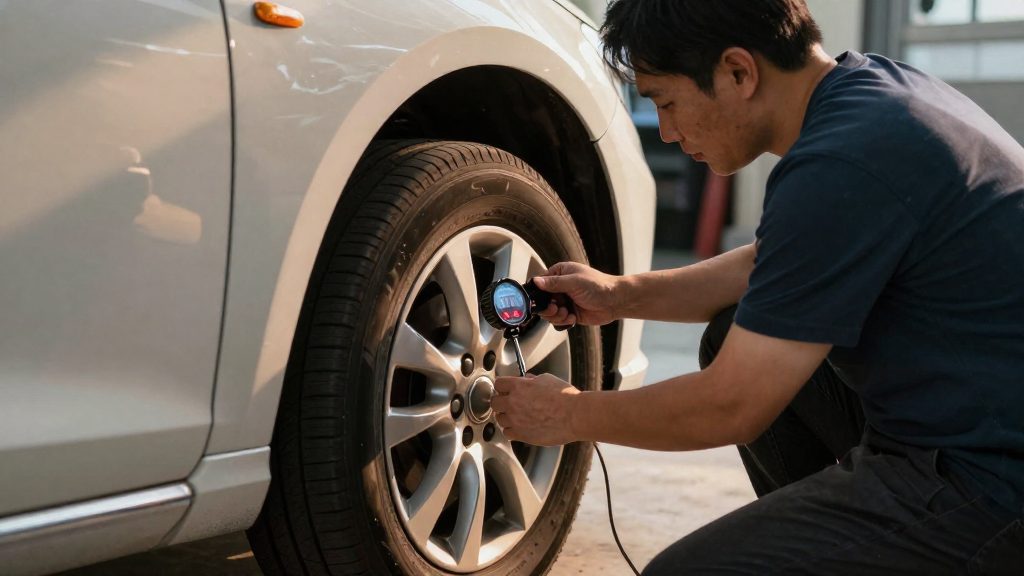 What does the tire pressure warning light mean?