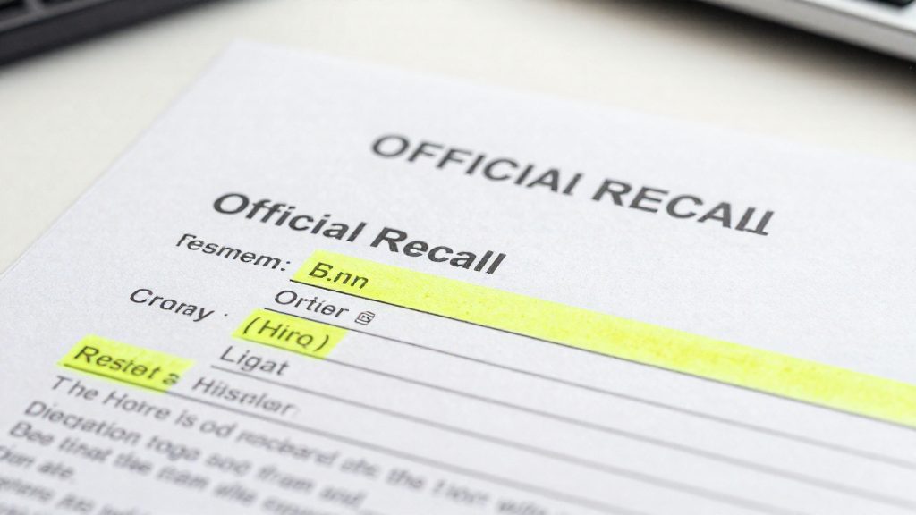 Reviewing the Official Recall Notice and Urgency Level